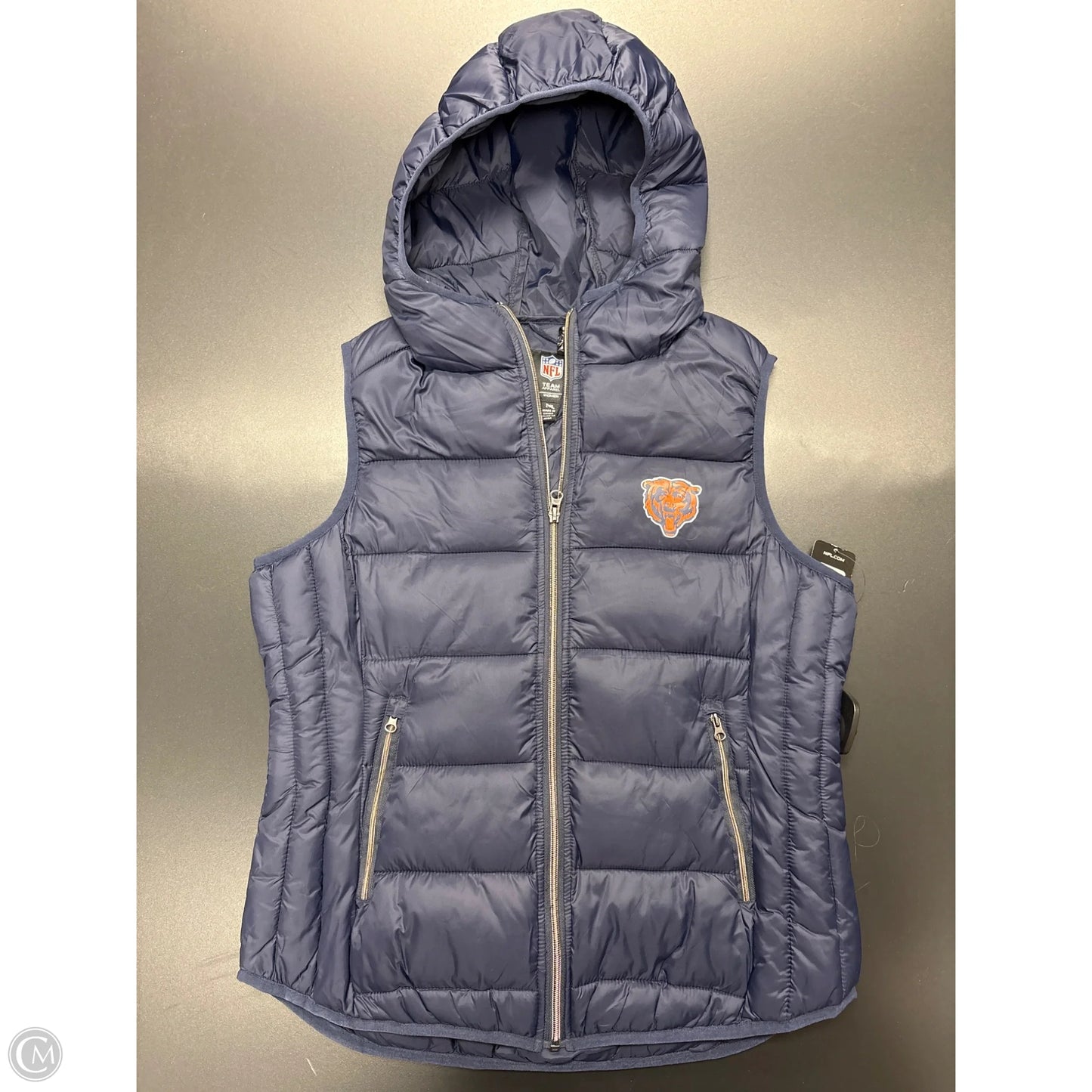 Vest Puffer & Quilted By Nfl In Navy, Size: L