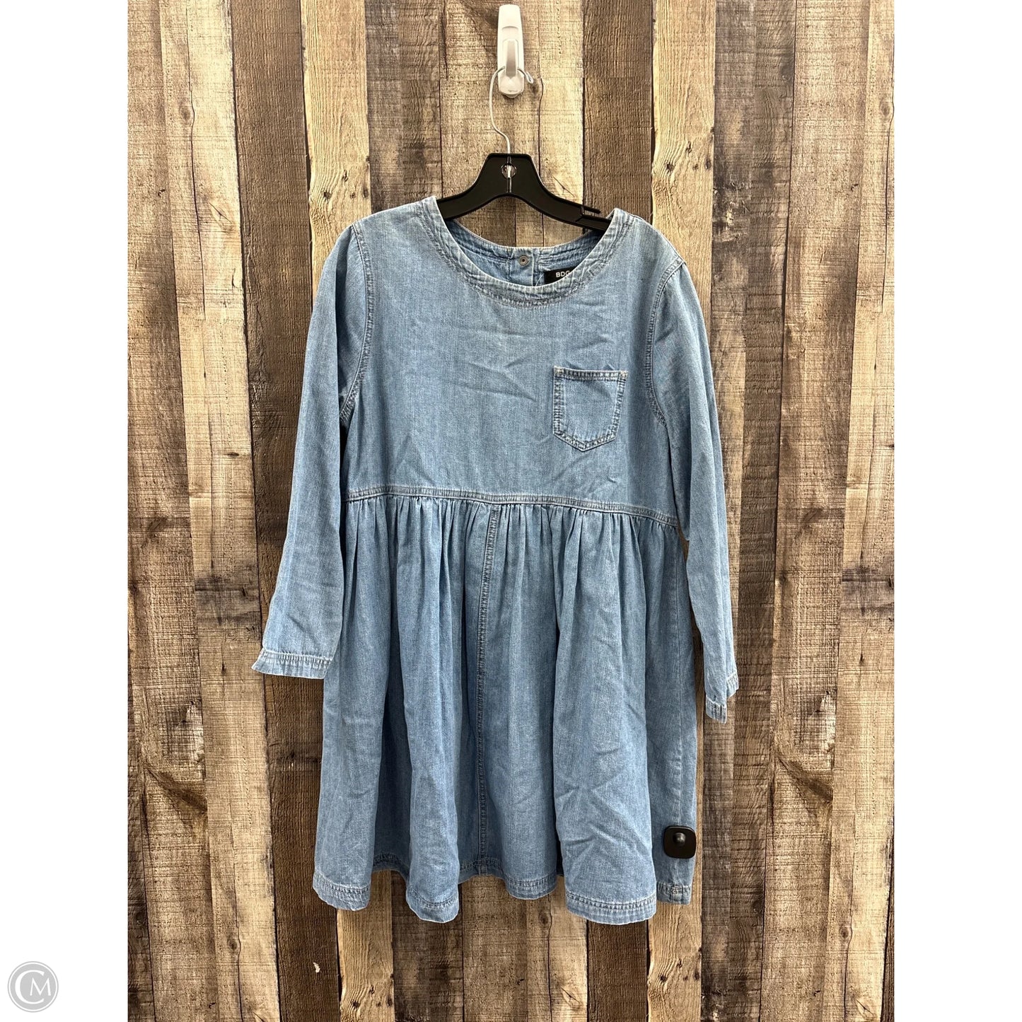 Tunic Long Sleeve By Bdg In Blue Denim, Size: L