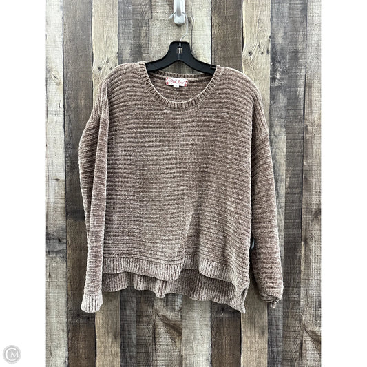 Sweater By Pink Rose In Brown, Size: S