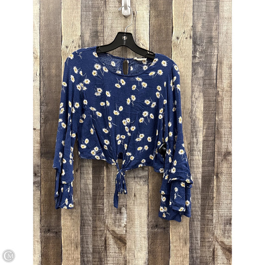 Top Long Sleeve By Altard State In Navy, Size: S