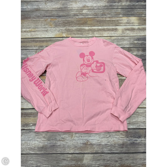 Top Long Sleeve By Disney Store In Pink, Size: S