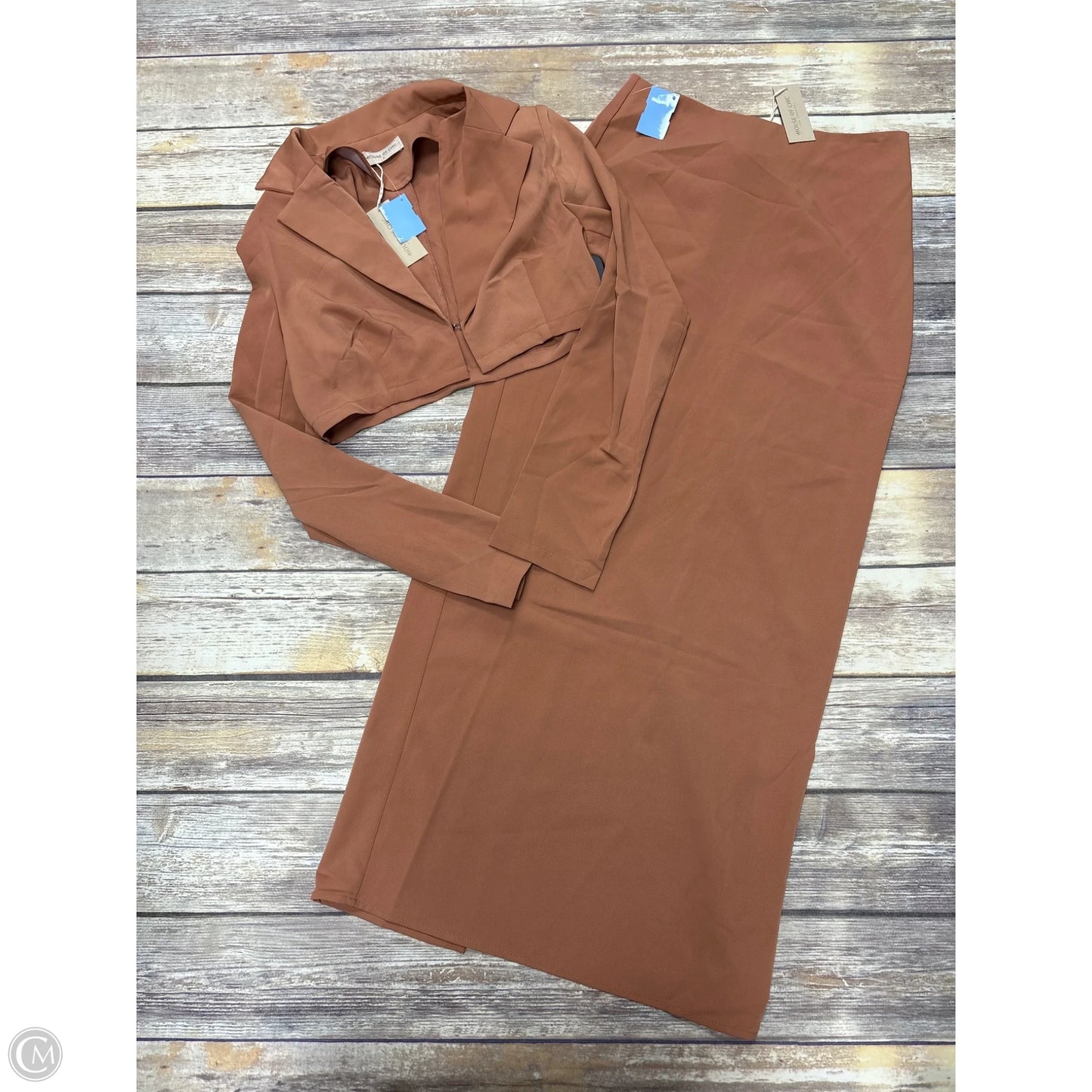 Skirt Set 2pc By Cme In Tan, Size: S