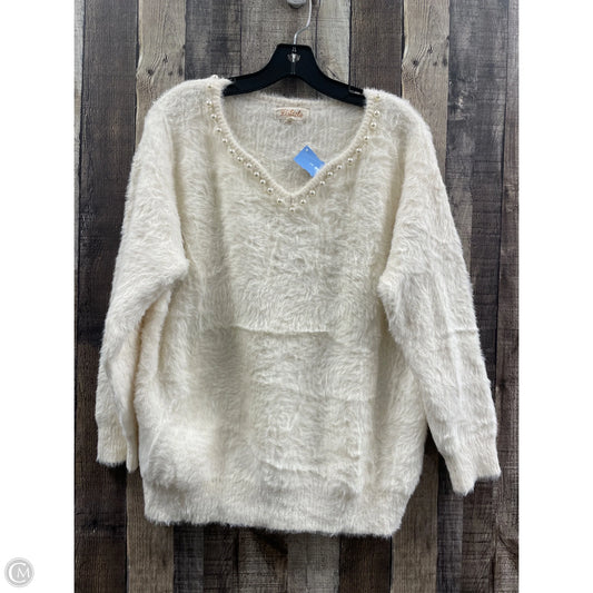 Sweater By Listicle In Ivory, Size: M