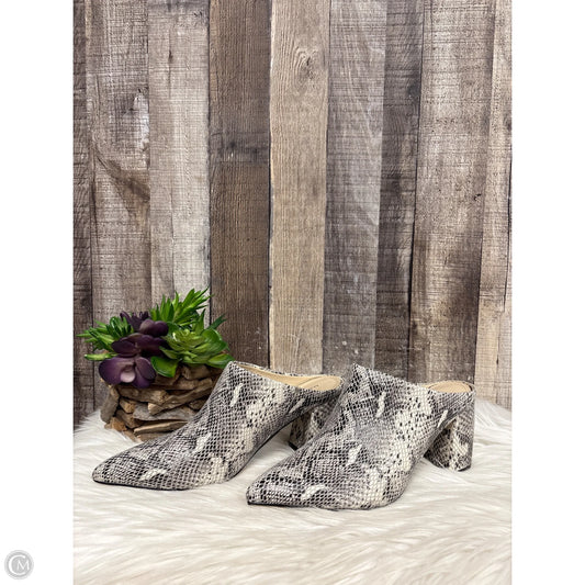 Shoes Heels Block By Marc Fisher In Snakeskin Print, Size: 8