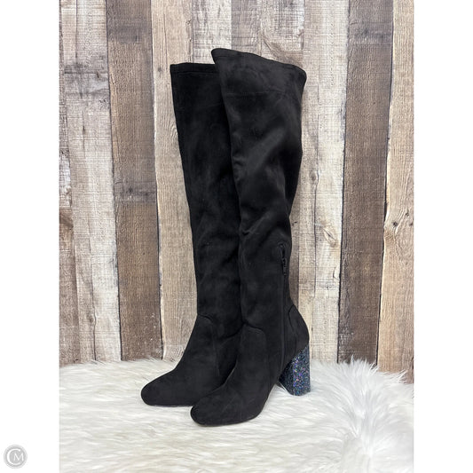 Boots Over-the-knee Heels By Mix No 6 In Black, Size: 8