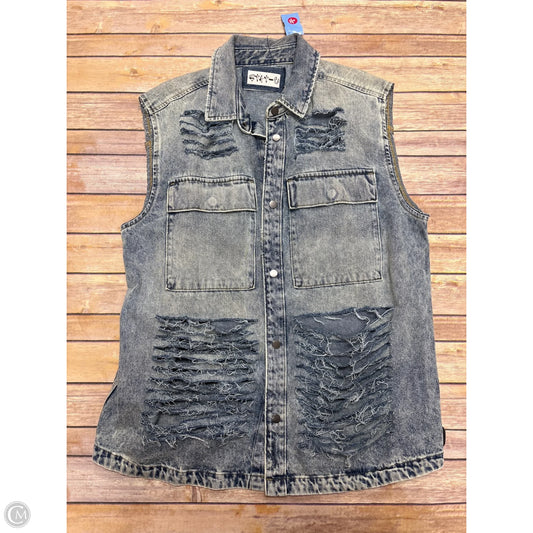Vest Other By Cme In Blue Denim, Size: M