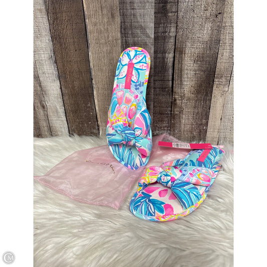 Sandals Designer By Lilly Pulitzer In Multi-colored, Size: 7.5