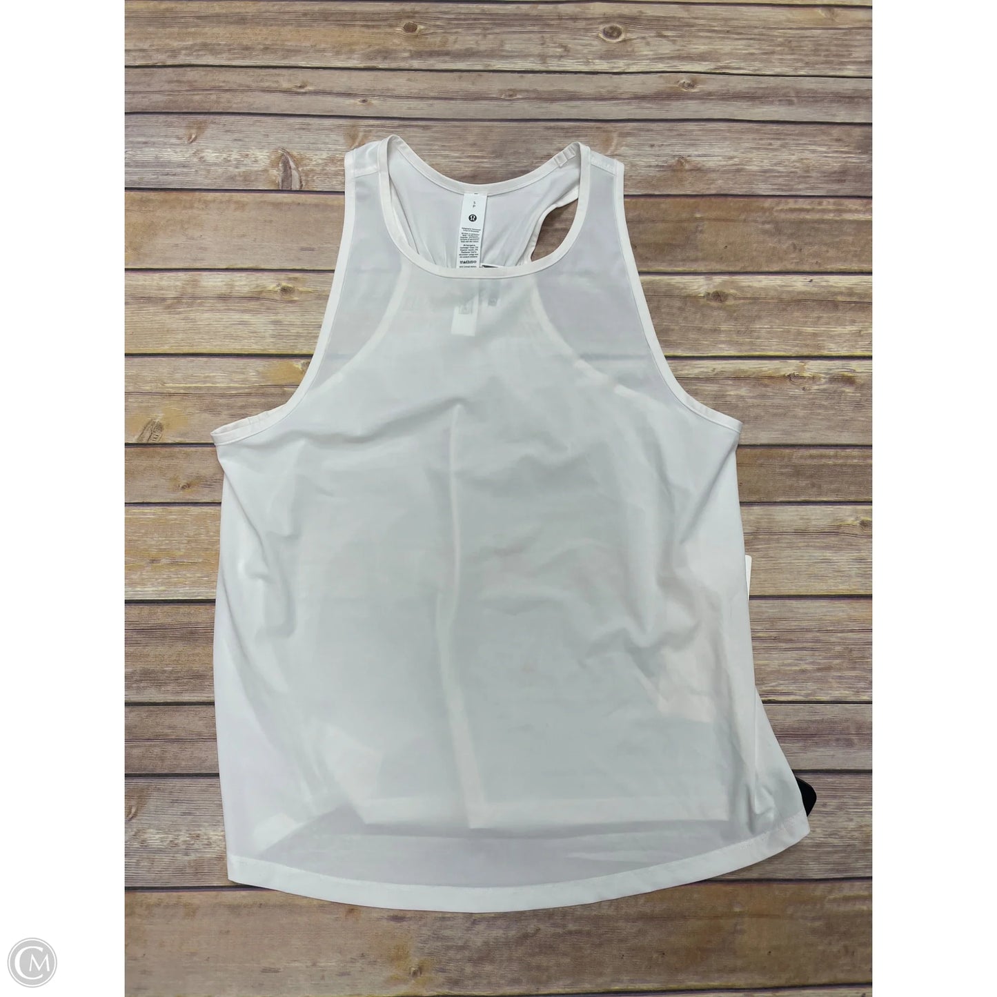 Athletic Tank Top By Lululemon In Cream, Size: S