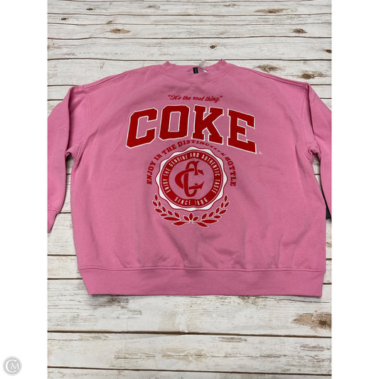 Sweatshirt Crewneck By Divided In Pink, Size: Xl