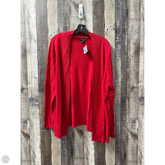 Cardigan By Worthington In Red, Size: 1x