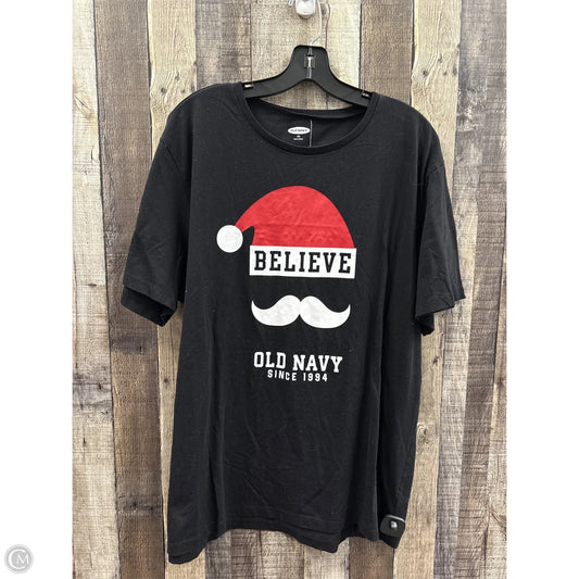 Top Short Sleeve By Old Navy In Black, Size: Xxl