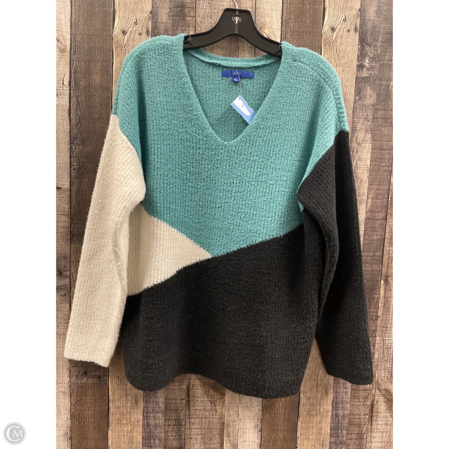 Sweater By Apt 9 In Multi-colored, Size: L