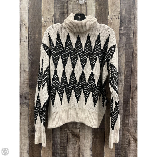 Sweater By Catherine Malandrino In Black & Cream, Size: Xl