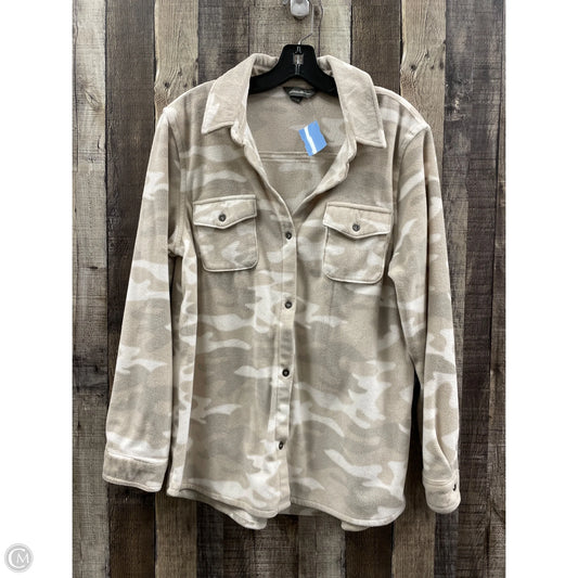 Top Long Sleeve By Eddie Bauer In Camouflage Print, Size: L