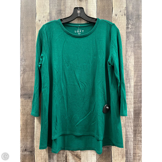 Top Long Sleeve By Loft In Green, Size: S