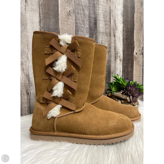 Boots Mid-calf Flats By Koolaburra By Ugg In Brown, Size: 10