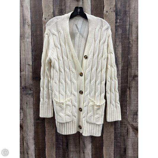 Sweater Cardigan By Cmf In Cream, Size: L
