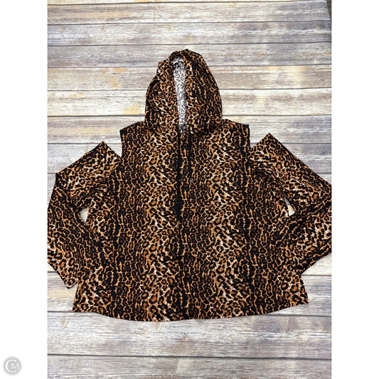 Top Long Sleeve By Shein In Animal Print, Size: 3x