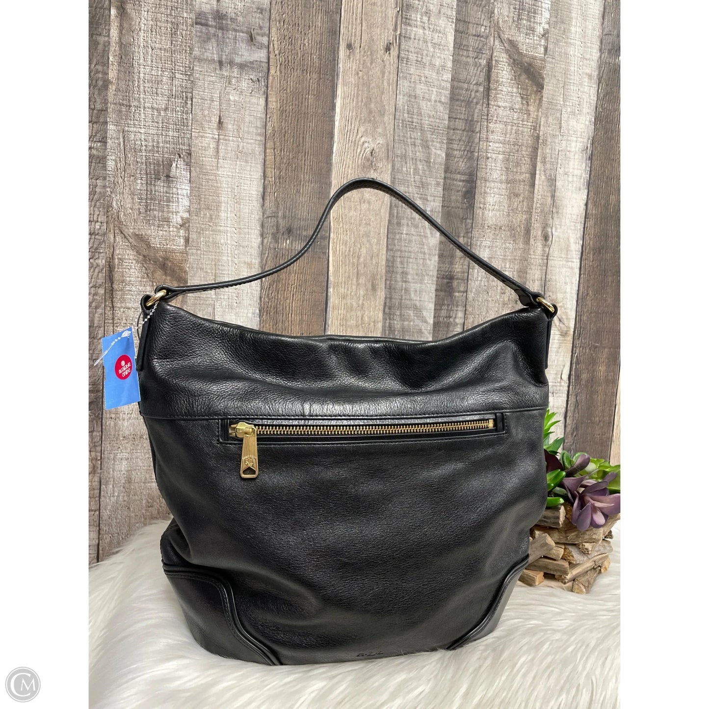 Handbag Leather By Lauren By Ralph Lauren, Size: Large