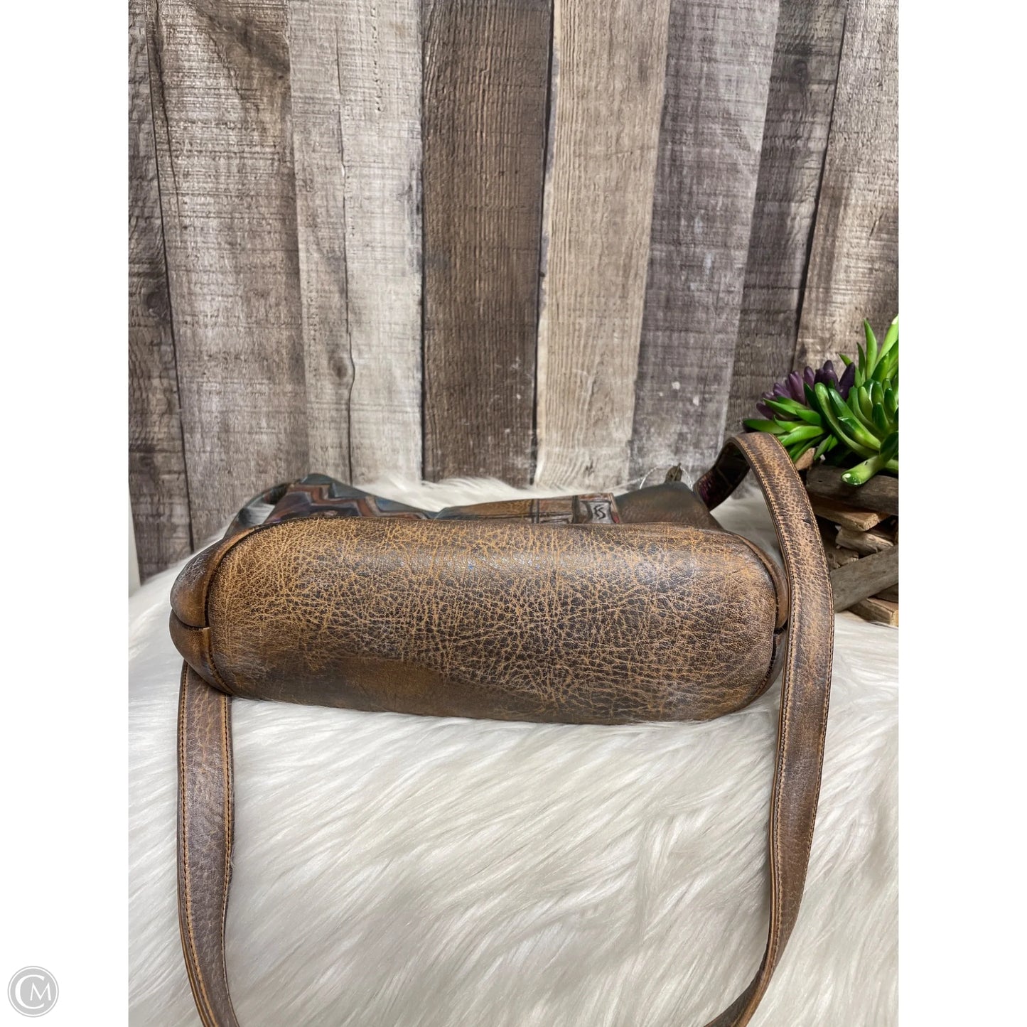 Crossbody Leather By Cme, Size: Medium