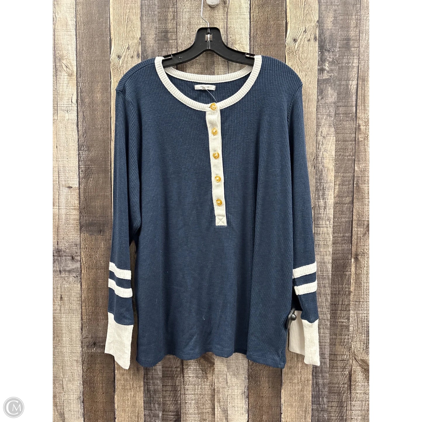Top Long Sleeve By Maurices In Navy