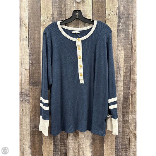 Top Long Sleeve By Maurices In Navy