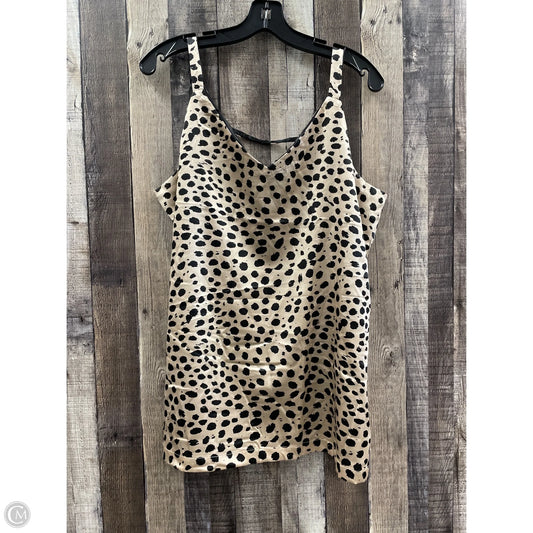 Top Sleeveless By Serra In Animal Print, Size: Xl