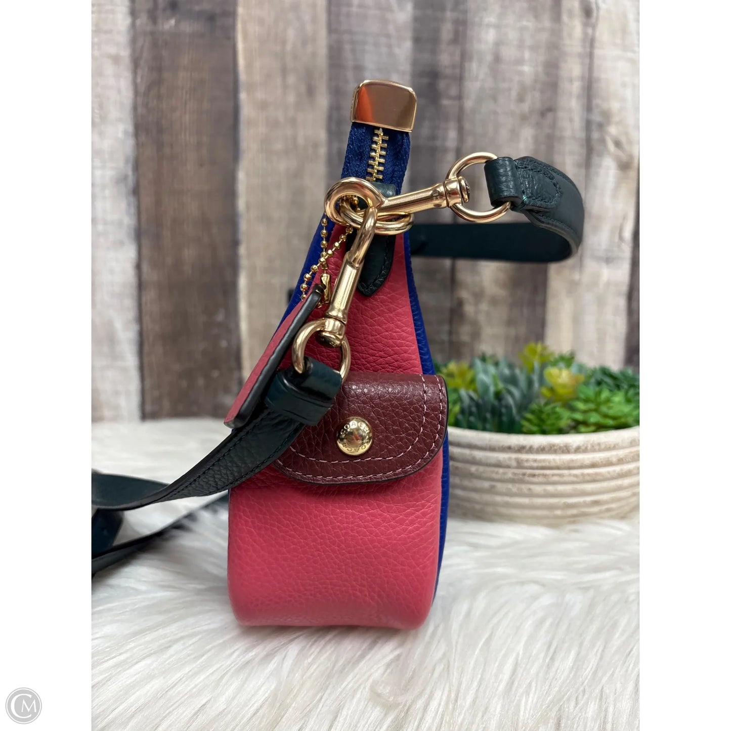 Crossbody Designer By Coach, Size: Medium