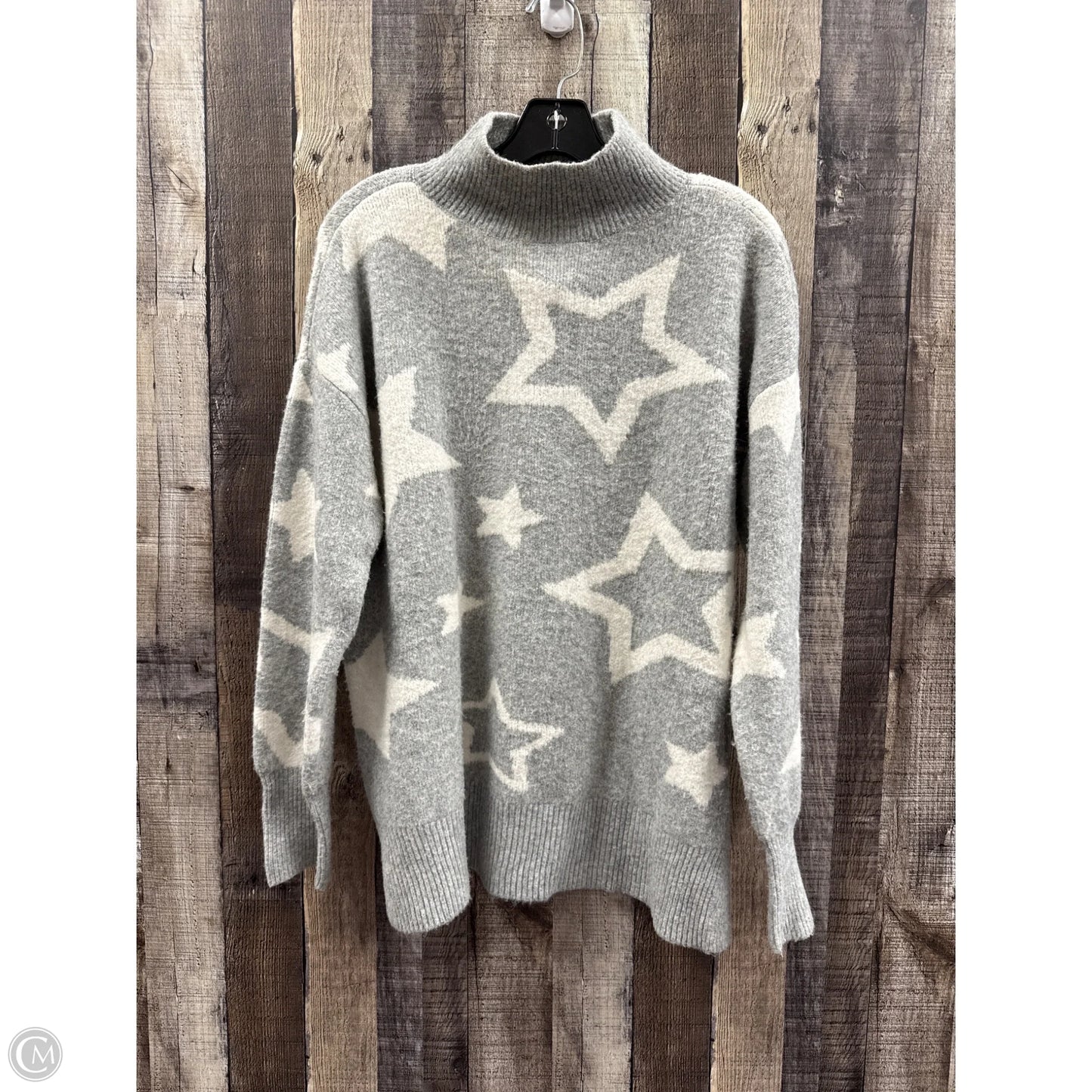 Sweater By Lou And Grey In Grey & White, Size: S