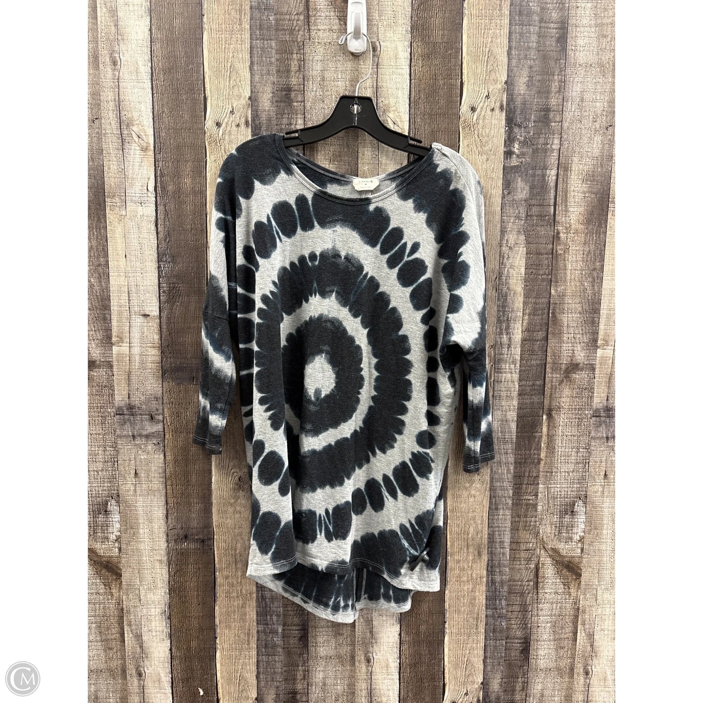 Top Long Sleeve By Cme In Tie Dye Print, Size: M