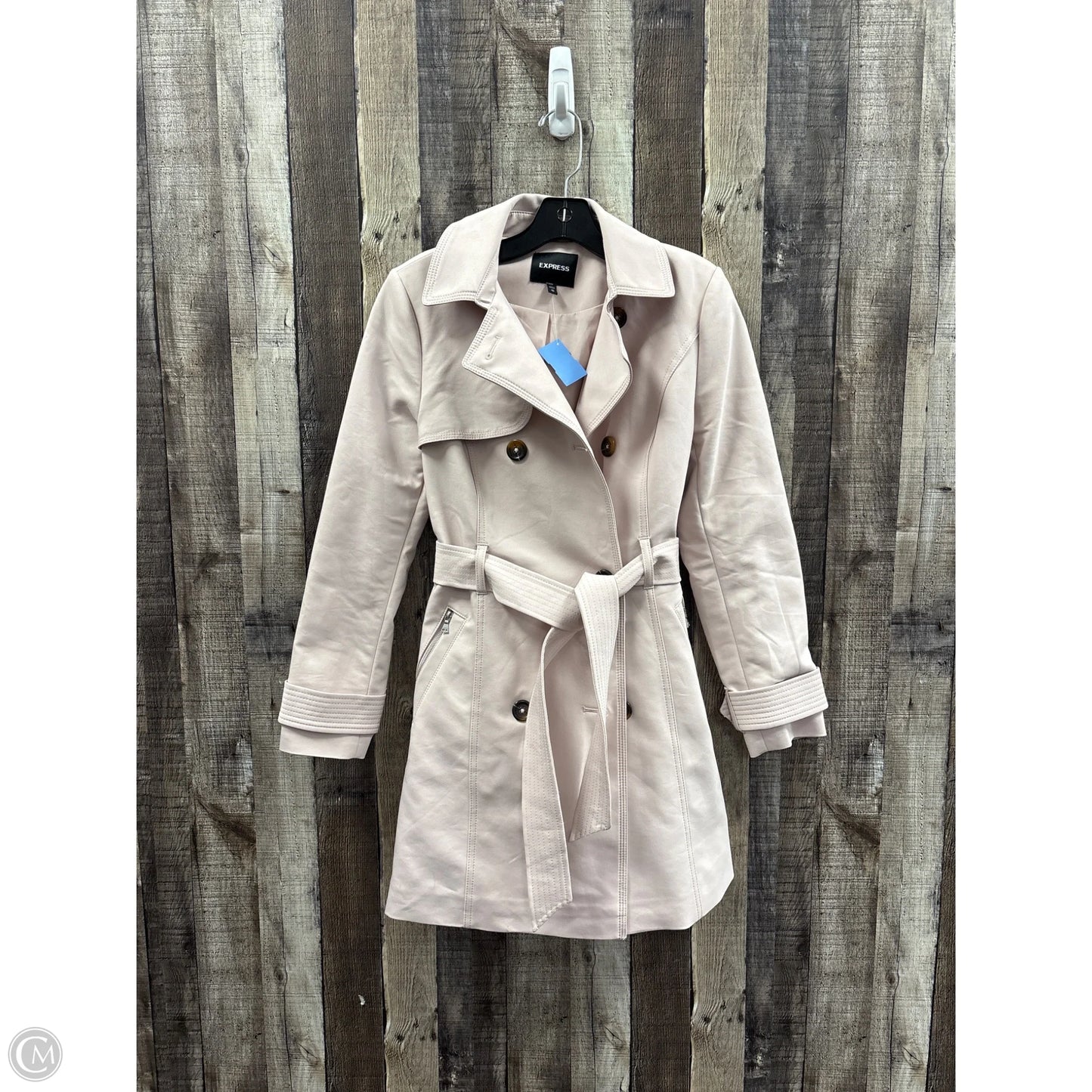 Coat Other By Express In Pink, Size: Xs
