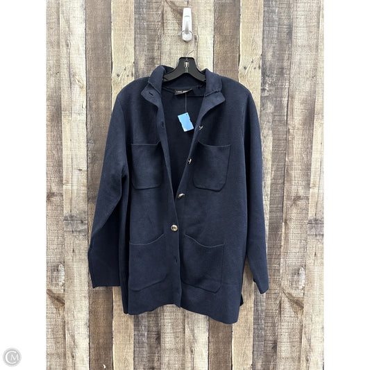 Sweater Cardigan By Lane Bryant In Navy, Size: 1x