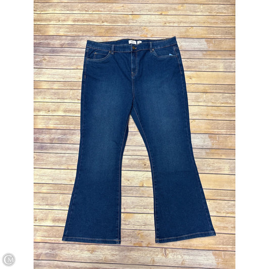 Jeans Boot Cut By Serra In Blue Denim, Size: Xl