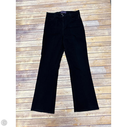 Jeans Straight By Not Your Daughters Jeans In Black Denim, Size: 16