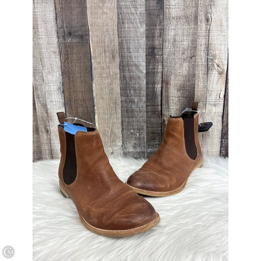 Boots Ankle Flats By Clarks In Brown, Size: 8