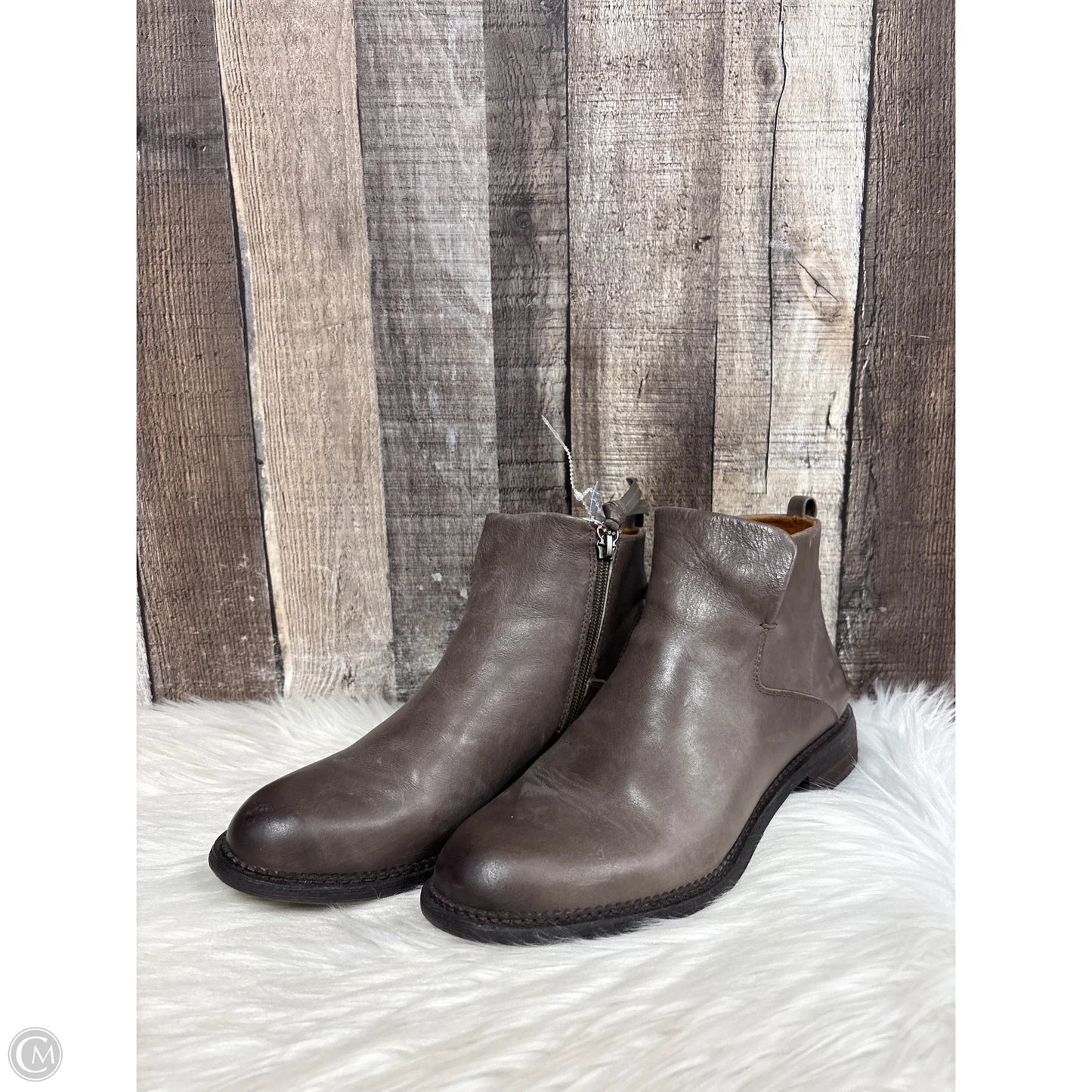 Boots Ankle Heels By Franco Sarto In Grey, Size: 8