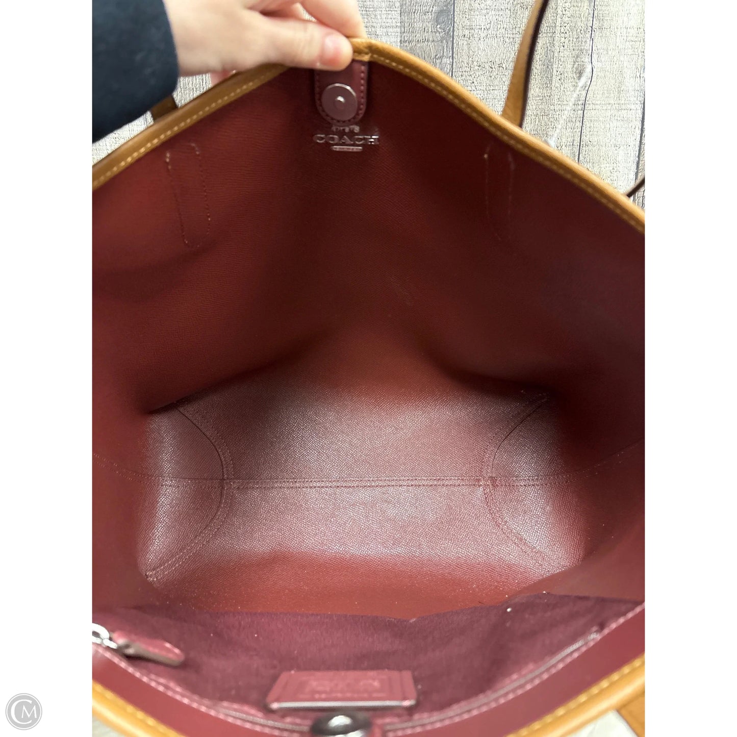 Tote Designer By Coach, Size: Large