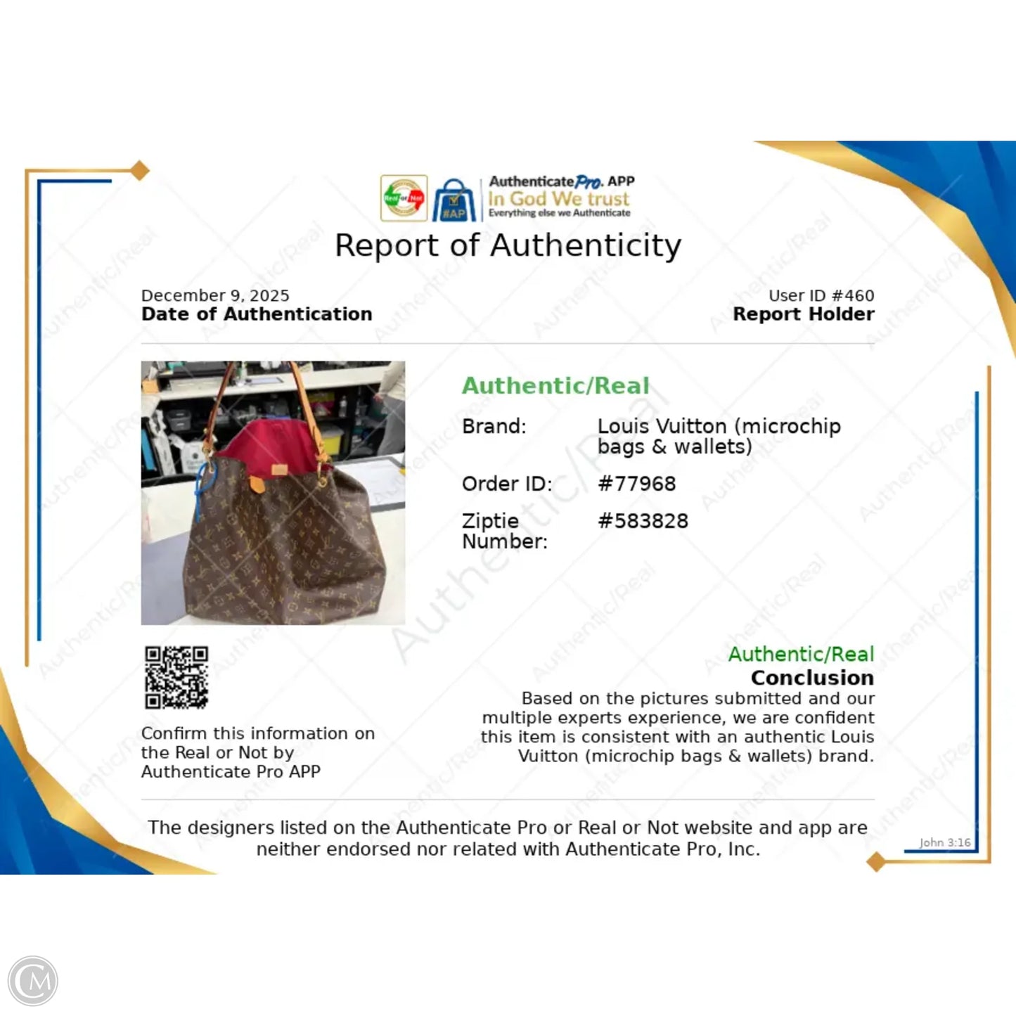 Handbag Luxury Designer By Louis Vuitton, Size: Large