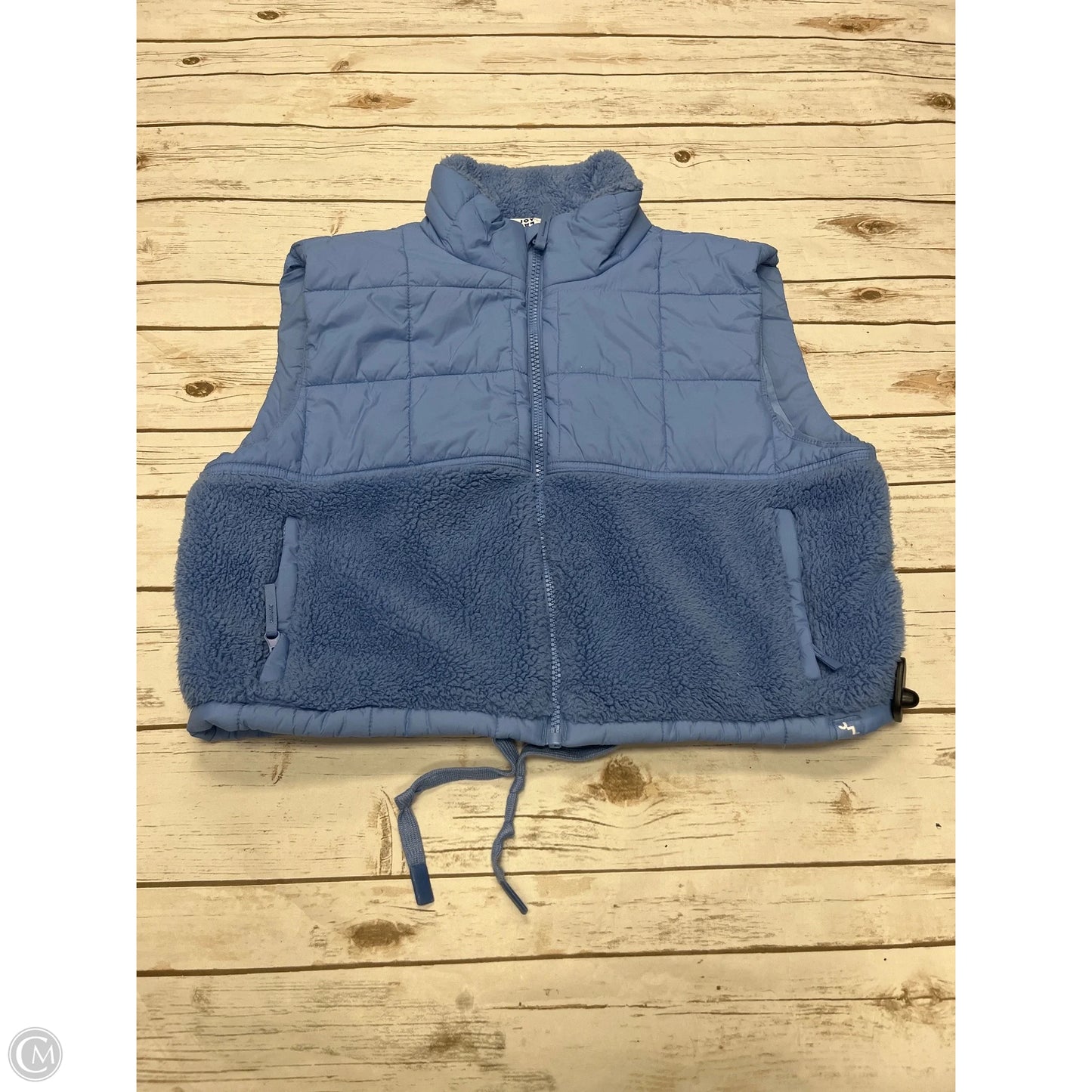 Vest Fleece By Joy Lab In Blue, Size: M