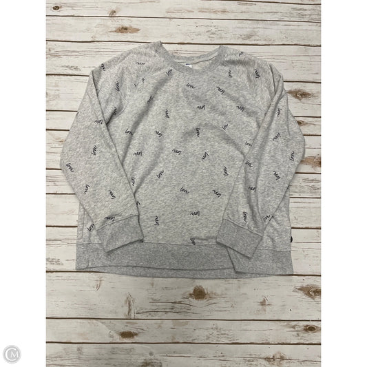 Sweatshirt Crewneck By Old Navy In Grey, Size: Xl
