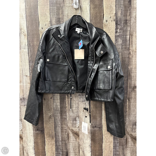 Jacket Moto Leather By Superdown In Black, Size: Xs