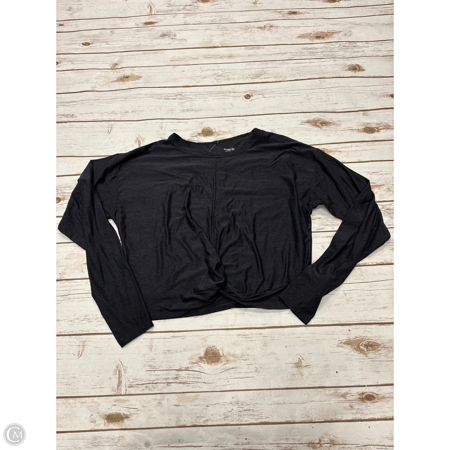 Athletic Top Long Sleeve Crewneck By Old Navy In Grey, Size: S