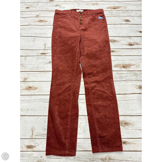 Pants Corduroy By Loft In Orange, Size: 6