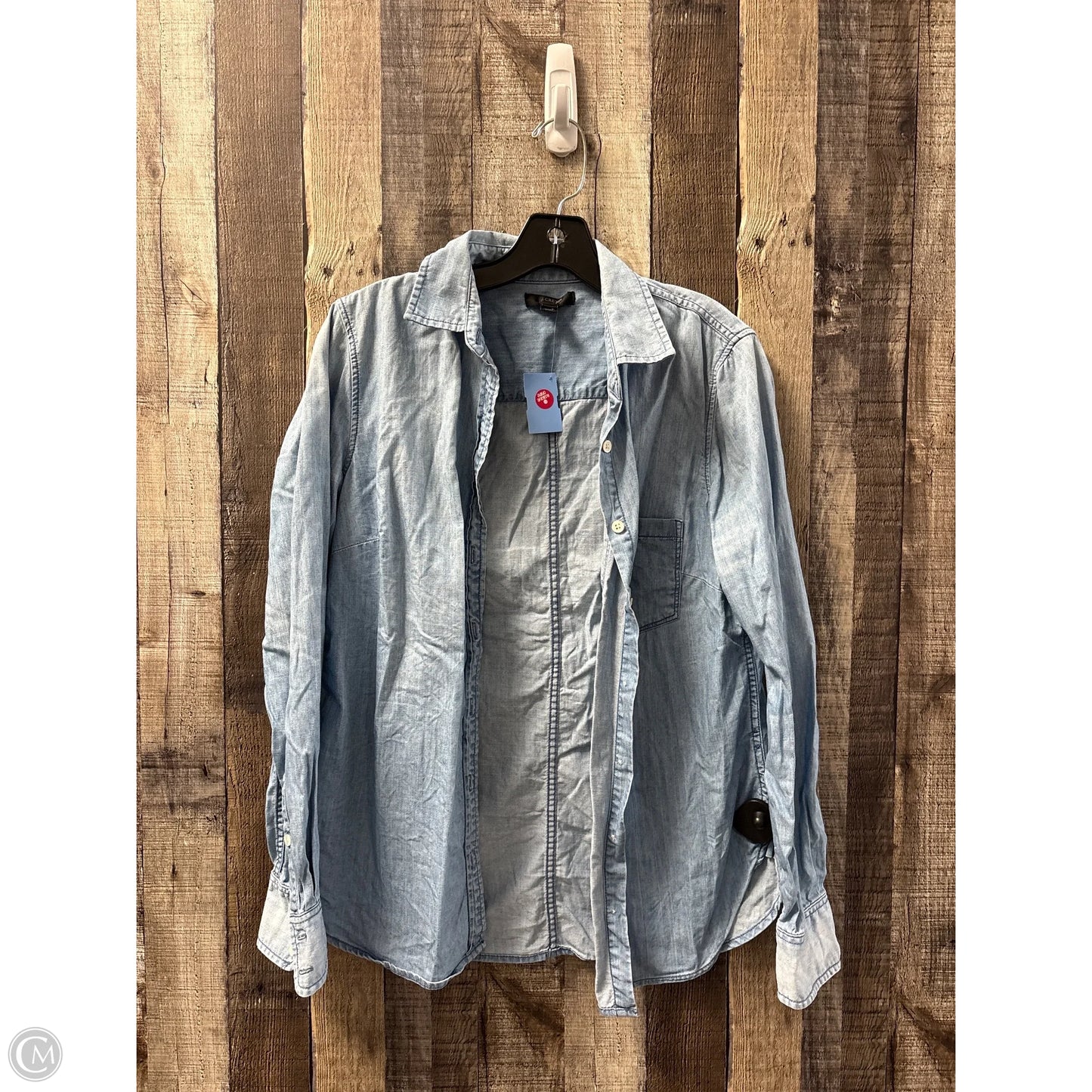 Top Long Sleeve By J. Crew In Blue, Size: S