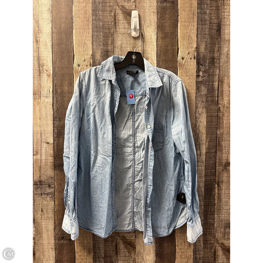 Top Long Sleeve By J. Crew In Blue, Size: S
