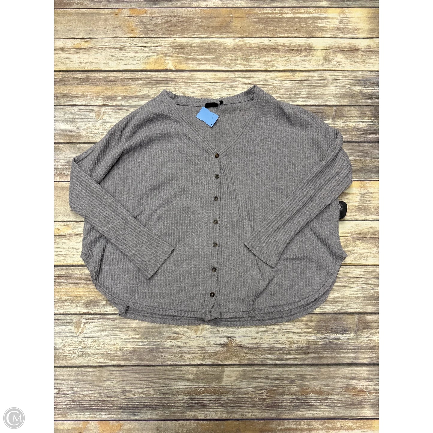 Top Long Sleeve By Out From Under In Grey, Size: S