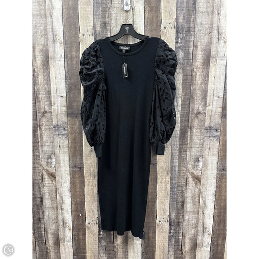 Dress Casual Midi By Express In Black, Size: Xs