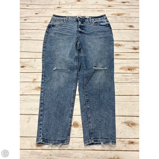 Jeans Skinny By Time And Tru In Blue Denim, Size: 14