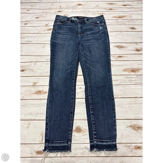 Jeans Skinny By Judy Blue In Blue Denim, Size: 10