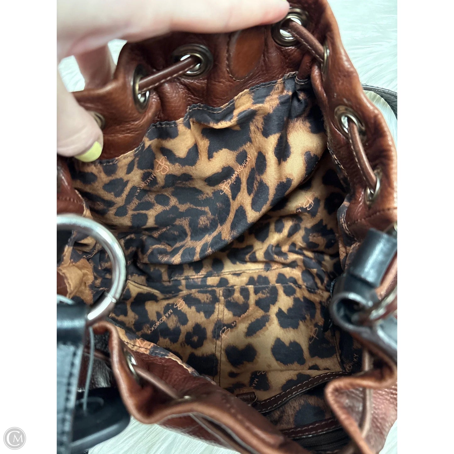 Crossbody Leather By B. Makowsky, Size: Medium
